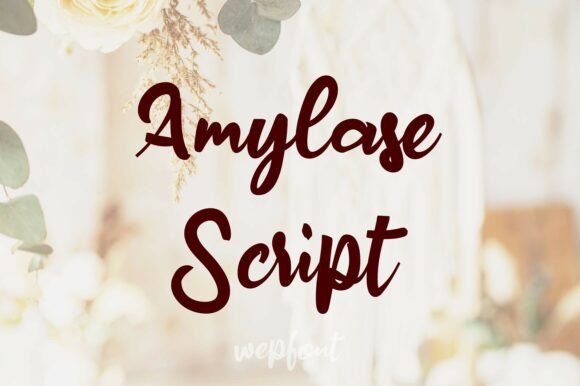 Amylase Script: A Handwritten Font for Elegant and Personal Design