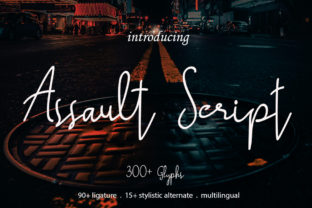 Assault Script: A Bold Handwritten Font for Modern Design