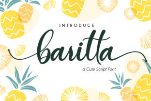 Baritta Script: A Sweet and Charming Font for Creative Projects