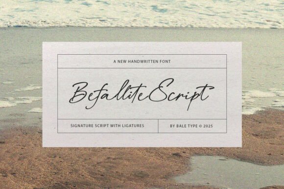 Befallite Script: A Graceful Solution for Authentic Handwritten Design