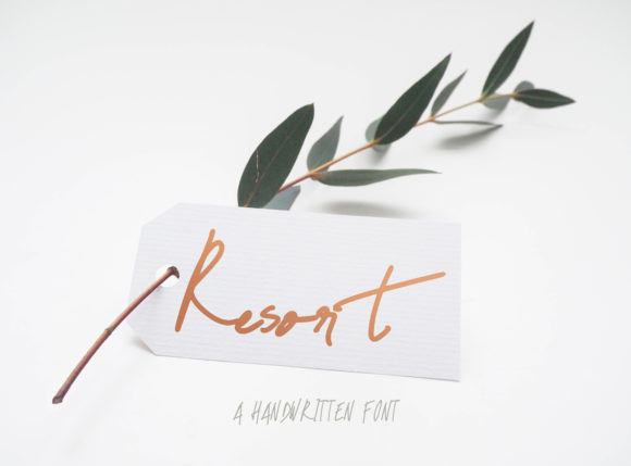 Discover the Beauty of Resort Script: A Handwritten Font That Elevates Design