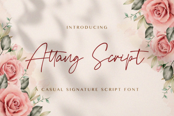 Discover the Elegance of Attang Script: A Beautiful and Versatile Font for Designers