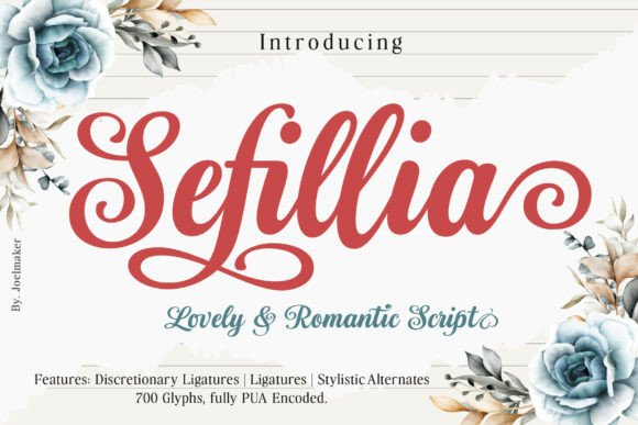 Elevate Your Designs with Sefillia Script