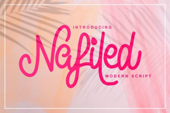 Nafiled Script: A Font That Elevates Design with Elegance and Class