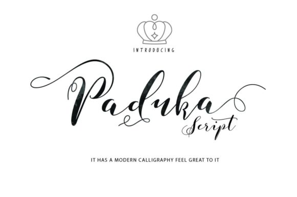 Paduka Script: A Classy and Modern Font for Creative Projects