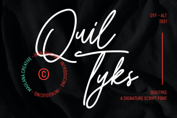Quiltyks Script: A Beautiful Handwritten Font for Personalized Designs