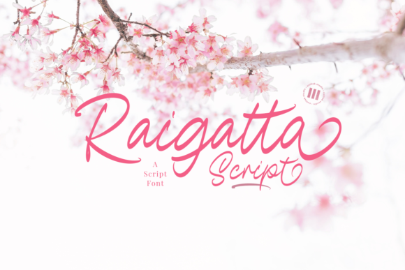 Raigatta Script: A Beautiful Cursive Font for Creative Projects
