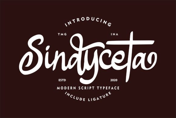 Sindyceta Script: A Vintage-Inspired Font for Modern Creativity