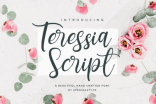 Teressia Script: The Handwritten Flow for Modern Design