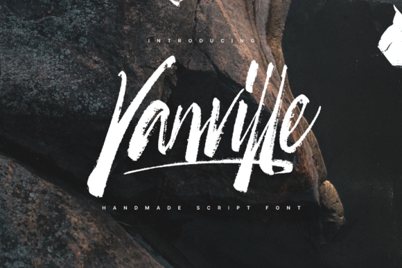 Vanville Script: A Playful Brushed Font That Adds Charm to Your Designs
